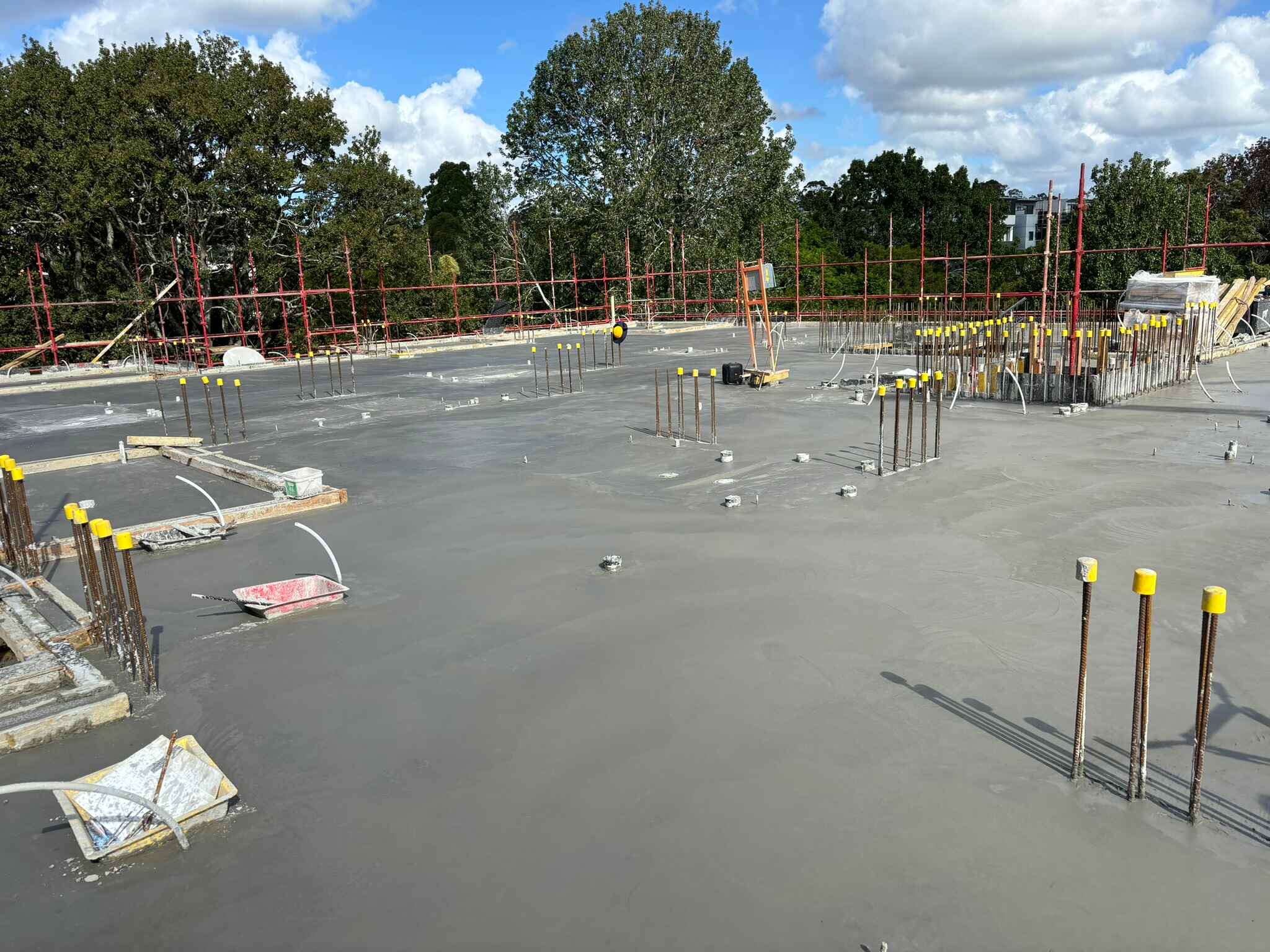 Suspended Concrete slab place and finish by Ocon Concrete Group Sydney for Gop Constructions in Waitara Tara On Park