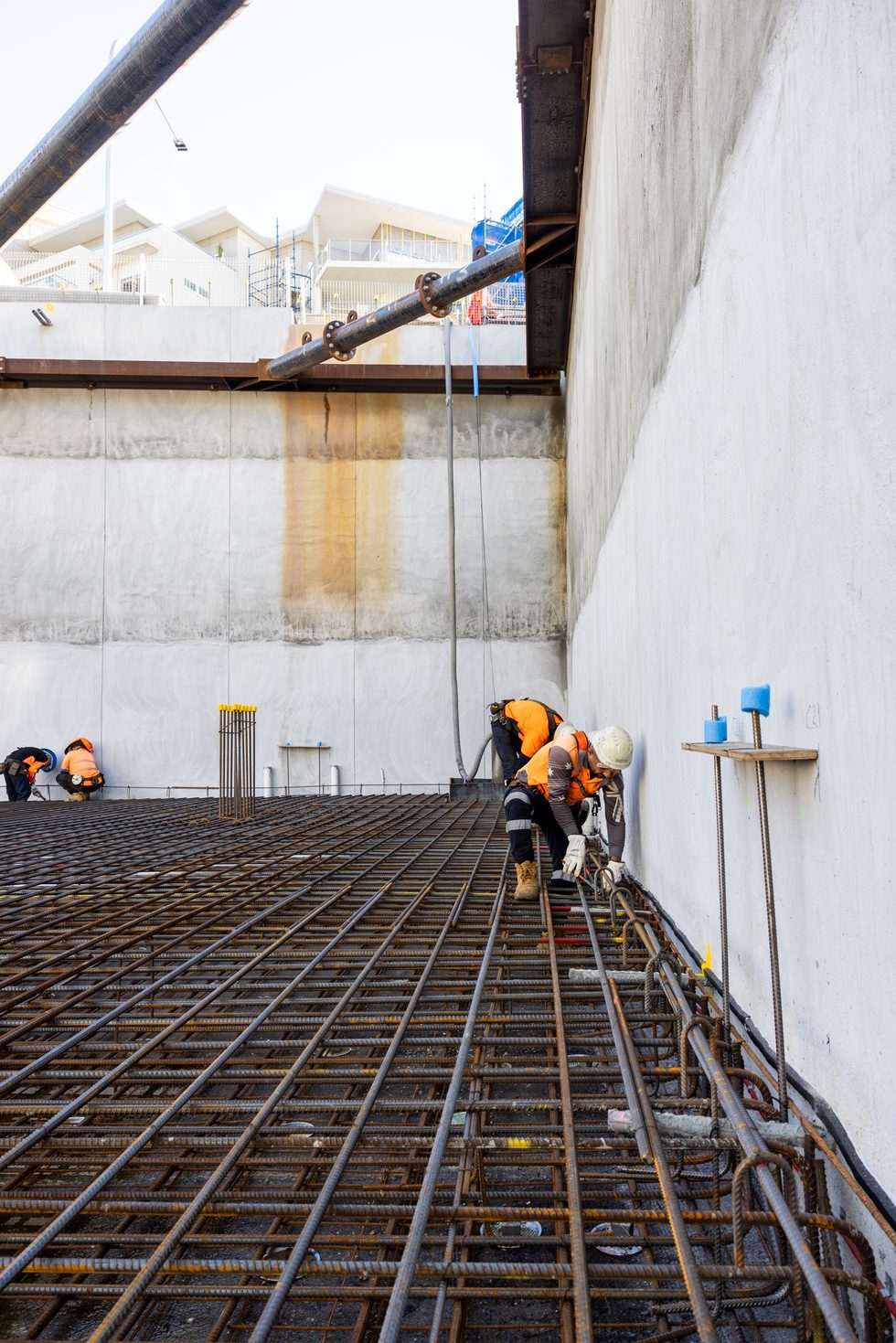 Belmont Mars Building — overhead view of basement works, Macquarie St