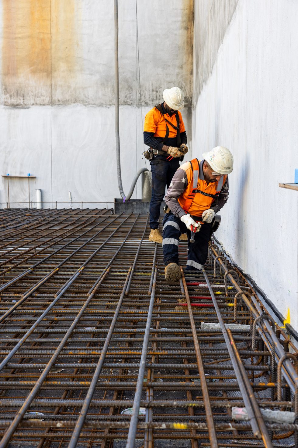 Ocon crew on the Belmont Mars Building site